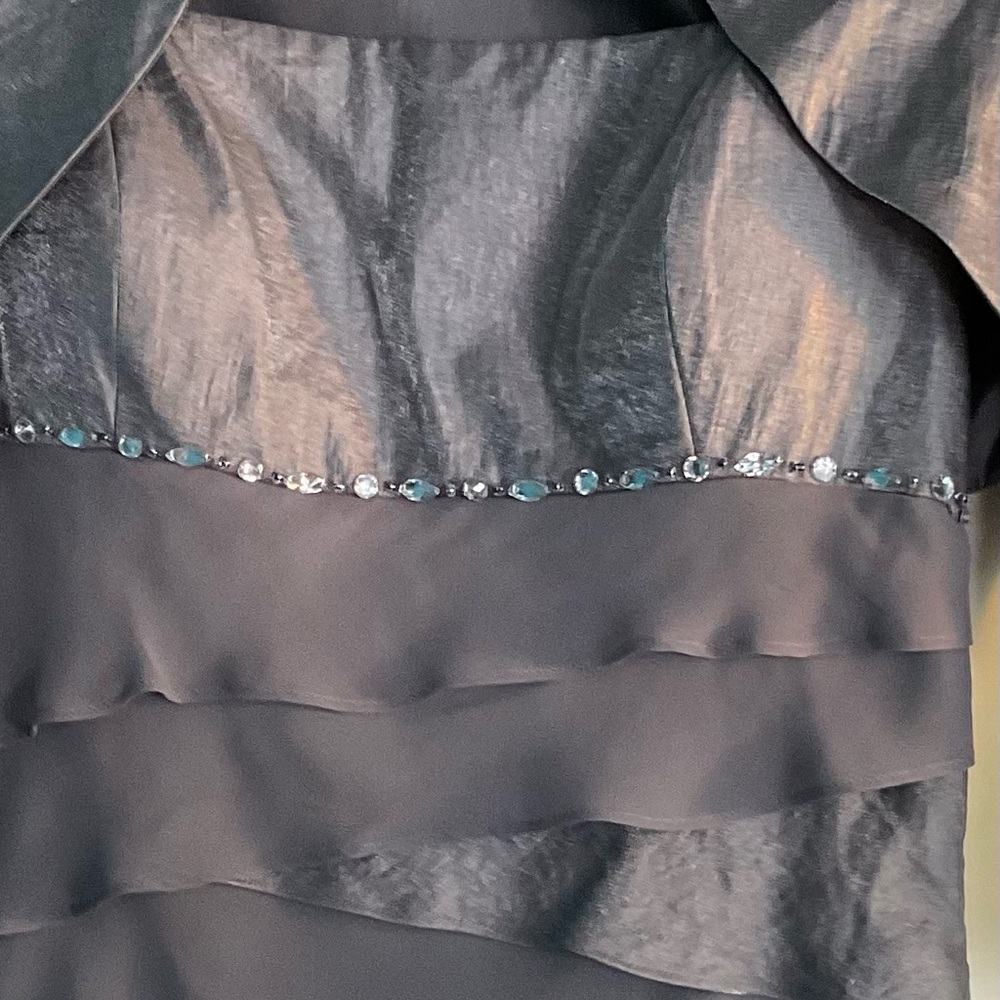 S.L. Fasions Gray and Silver Dress and Jacket size 14.
